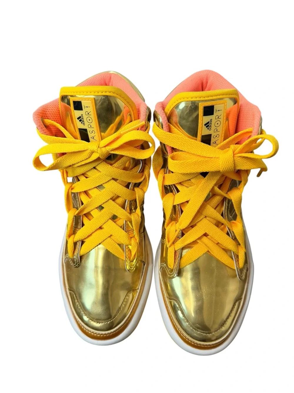 Adidas StellaSport Gold Sample Sneakers Sz 7
